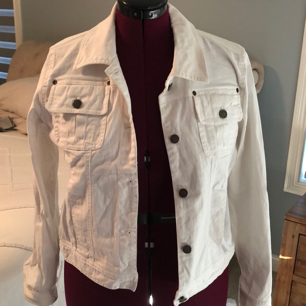 White denim jacket
